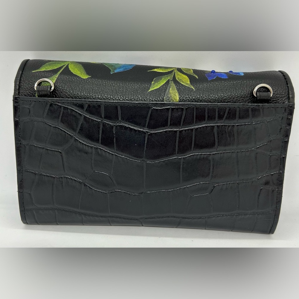 Brighton Noir Jardin Rockmore Convertible Wallet Clutch Crossbody Handbag, EUC. - Picture 2 of 6